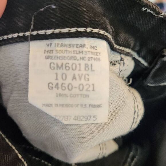 Gitano High-Rise Straight-Leg Vintage Denim Jeans Black Size 10 100% Cotton - Picture 11 of 12